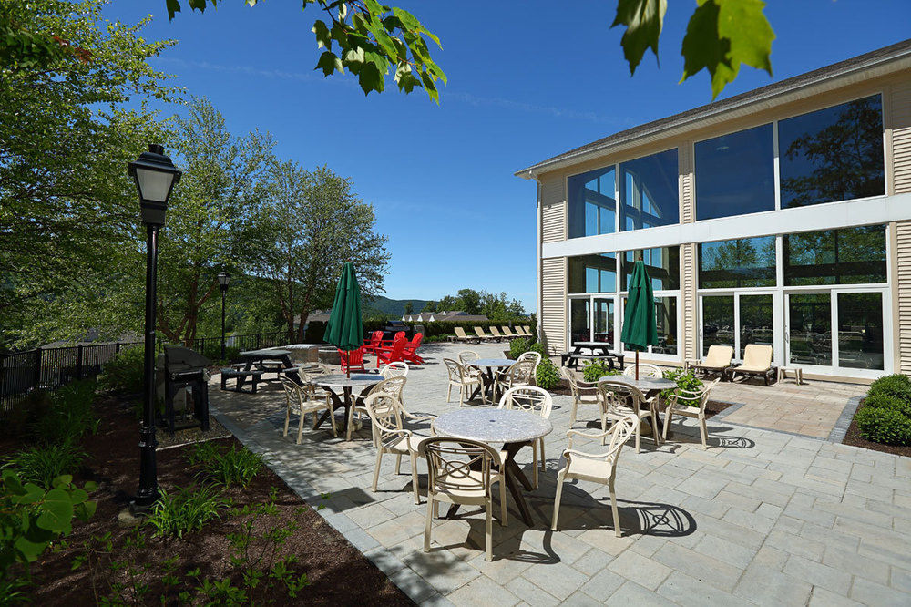Vacation Village In The Berkshires Hancock Esterno foto The patio at the Student Union Building